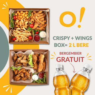 Crispy + Wings Box+2 L Bergenbier