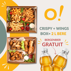 Crispy + Wings Box+2 L Bergenbier